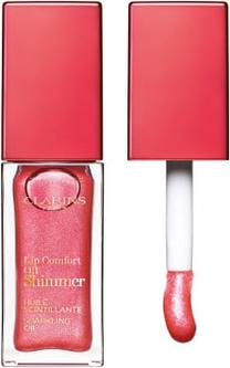 Lūpu spīdums Clarins Lip Comfort Oil Shimmer, 7 ml, 04 intense pink lady