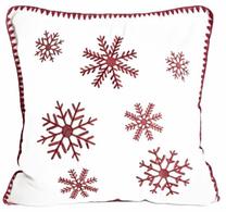 Kalėdinis dekoratyvinės pagalvėlės užvalkalas Homla Oriel 709142, balta/raudona, 45 cm x 45 cm