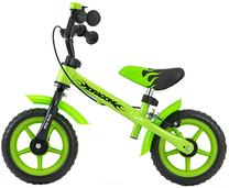 Balansinis dviratis Milly Mally Dragon with brake, žalia sp., 10"