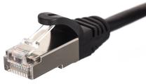 Laidas Netrack CAT 5e S/FTP Patch RJ-45 8P8C, RJ-45 8P8C, 0.25 m, juoda sp.