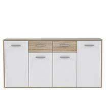 Komoda Domoletti NTU241-Q45F, balta sp./medžio sp., 88.1 cm x 34.2 cm x 162.3 cm