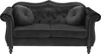 Sofa Beliani Skien, juoda sp., 165 x 83 cm x 91 cm