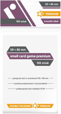 Žaidimo kortelių dėklas Rebel Small Card Game Premium 100 pieces