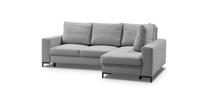 Kampinė sofa - lova Polak Meble Berry, pilka sp., dešininė, 243 x 161 cm x 91 cm