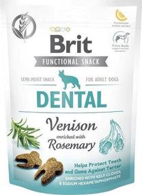 Gardums suņiem Brit Care Functional Snack Dental, brieža gaļa, 0.150 kg