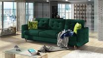 Sofa-lova Asgard 3F, tamsiai žalia sp., 95 x 235 cm x 86 cm