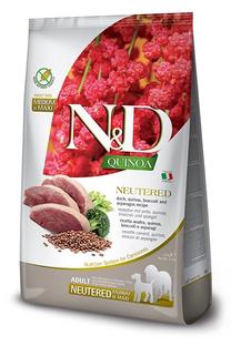 Kuiv koeratoit Farmina N&D Quinoa Duck, Broccoli & Asparugs, pardiliha, 12 kg