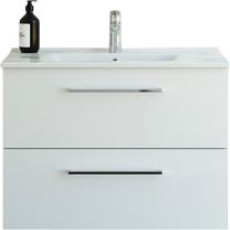Vonios spintelė su praustuvu Dansani Mido+, balta sp., 45.5 cm x 81 cm x 60.4 cm