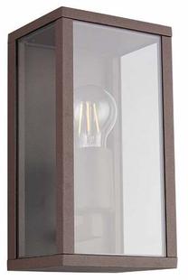 Sieninis lauko šviestuvas Trio Garonne, 60W, E27, IP44, ruda sp., 14 cm x 26 cm