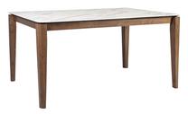 Stalas Home4you Salute 20794, pilka sp./riešuto sp., 160 cm x 90 cm x 75 cm