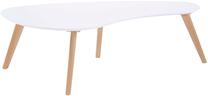 Žurnalinis staliukas Home4you Scarlette, ąžuolo sp./balta sp., 120 cm x 60 cm x 38 cm