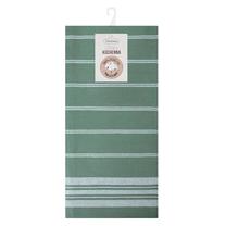 Virtuvinių rankšluosčių rinkinys Rubi SCE2-05, balta sp./žalia sp., 70 cm x 50 cm, 2 vnt.