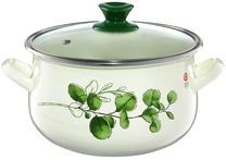 Katls Emalia Olkusz Eukaliptus, Ø16 cm, 2.2 l, balta krās.