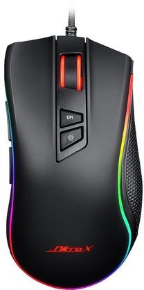 Vadu spēļu pele Inter-Tech Nitrox GT-300+, melna krās.