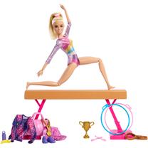 Lelle ar aksesuāriem Mattel Barbie Gymnastics Playset HRG52, 29 cm, daudzkrāsaina