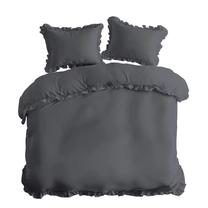 Patalynės užvalkalų komplektas SJK-04, grafito, 200 x 220 cm