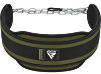 Svarcelšanas josta RDX T7 Pro Dipping Belt WDB-T7AG, zaļa krās.
