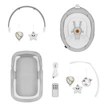 Детское кресло-качалка Lionelo Bella 2in1, серый цв.