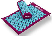 Akupunktūras masāžas paklājiņš EB FIT Acupressure Mat With Pillow, 67 cm, violeta krās.