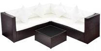 Āra mēbeļu komplekts VLX 4 Piece Garden Lounge Set with Cushions