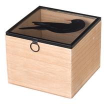 Lielapjoma produktu konteiners 4Living Blackbird 062090, brūna krās./melna krās.