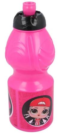 Ūdens pudele Stor L.O.L. Surprise 16832ST, rozā krās., plastmasa, 0.400 l