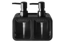 Skysto muilo dozatorius Nord Clean 2in1 647577, juoda sp., 0.35 l