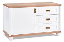 Komoda Kalune Design Tiffany 1383, kreminė sp., 71 cm x 49 cm x 115 cm