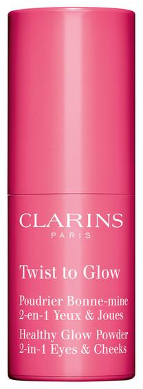 Kompaktinė pudra Clarins Twist To Glow, 01 coral happy, 1.3 g
