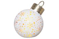 Dekorācija ar LED apgaismojumu, 14 cm, 12 cm, zelta krās./balta krās.