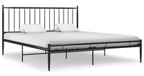 Lova dvigulė VLX Bed Frame, 200 x 200 cm, juoda sp., be čiužinio, su grotelėmis