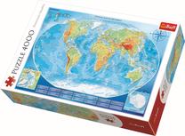 Dėlionė Trefl Big World Map 45007T, 136 cm x 96 cm, 4000 vnt., įvairių spalvų