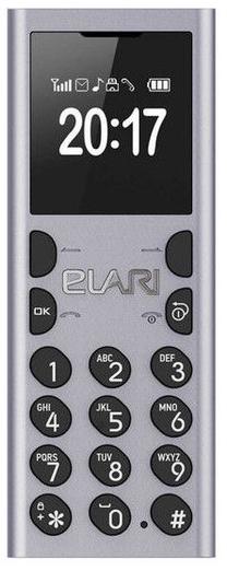 Telefons ar pogām Elari NanoPhone C, 32 MB, sudraba krās.