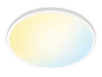 Светильник потолочный WiZ Super Slim, LED, 1, белый цв. / черный цв.