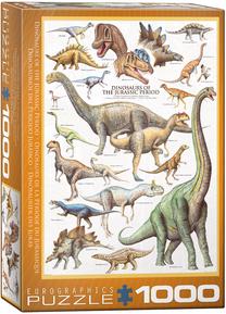 Dėlionė Eurographics Dinosaurs Of The Jurassic Period 6000-0099, 48.9 cm x 67.6 cm, 1000 vnt., įvairių spalvų