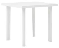 Lauko stalas VLX Fiocco, balta sp., 80 cm x 75 cm x 72 cm
