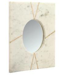 Veidrodis Kayoom Wall mirror Dexter 225 White, kabinamas