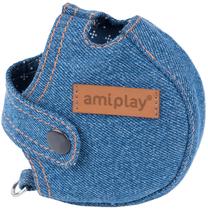 Pavadėlio dėklas Amiplay Denim, žydra sp., M
