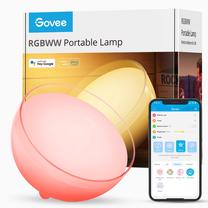 Viedais apgaismojums dekoratīva galda lampa Govee RGBWW Portable Lamp H6058301, LED, 2200 - 6500 °K, 1 x 12 W, caurspīdīga krās./balta krās. / balta krās.