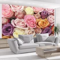 Fototapete Artgeist Pastel Roses XLFTNT1492SAM, 193 cm x 245 cm