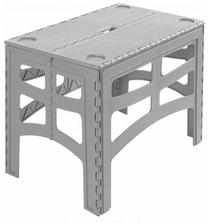 Stovyklavietės stalas Garden4you Timo L, pilka sp., 45 cm x 55 cm x 70 cm
