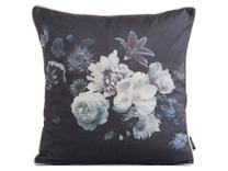 Dekoratyvinės pagalvėlės užvalkalas Flowers 16, mėlyna/balta/žalia, 45 cm x 45 cm