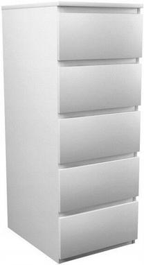 Komoda W5, balta sp., 111 cm x 45 cm x 40 cm