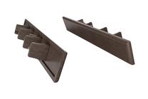 Покрытия для террасной доски Bergdeck 150 mm x 25 mm, древесно-пластиковый композит (wpc), 15 см x 2.5 см, коричневый цв., 12 шт.