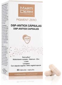 Kapsulės Martiderm Pigment Zero Dsp Antiox, 60 vnt.