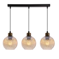 Lampa griesti Candellux Lighting Valor 33-51431, E27, 3 x 40 W, dzintara krās. / melna krās.