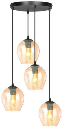 Valgusti rippuv Emibig Istar Premium 4 681/4PREM, E27, 4 x 15 W, kollane v. / must v., 14 x 17 cm