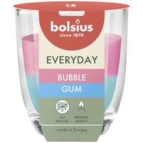 Žvakė, aromatinė Bolsius Bubble Gum, 21 h, rožinė sp./žydra sp.