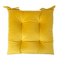 Lauko kėdės pagalvėlė Home4you Velvet 2 P0068828, geltona sp., 40 x 40 cm