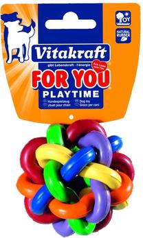 Игрушка для собаки, мячик Vitakraft For You 15676, Ø 7 см, многоцветный